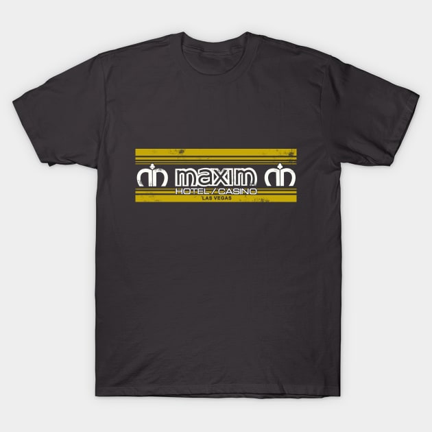 Vintage Maxim Hotel and Casino Las Vegas T-Shirt by StudioPM71